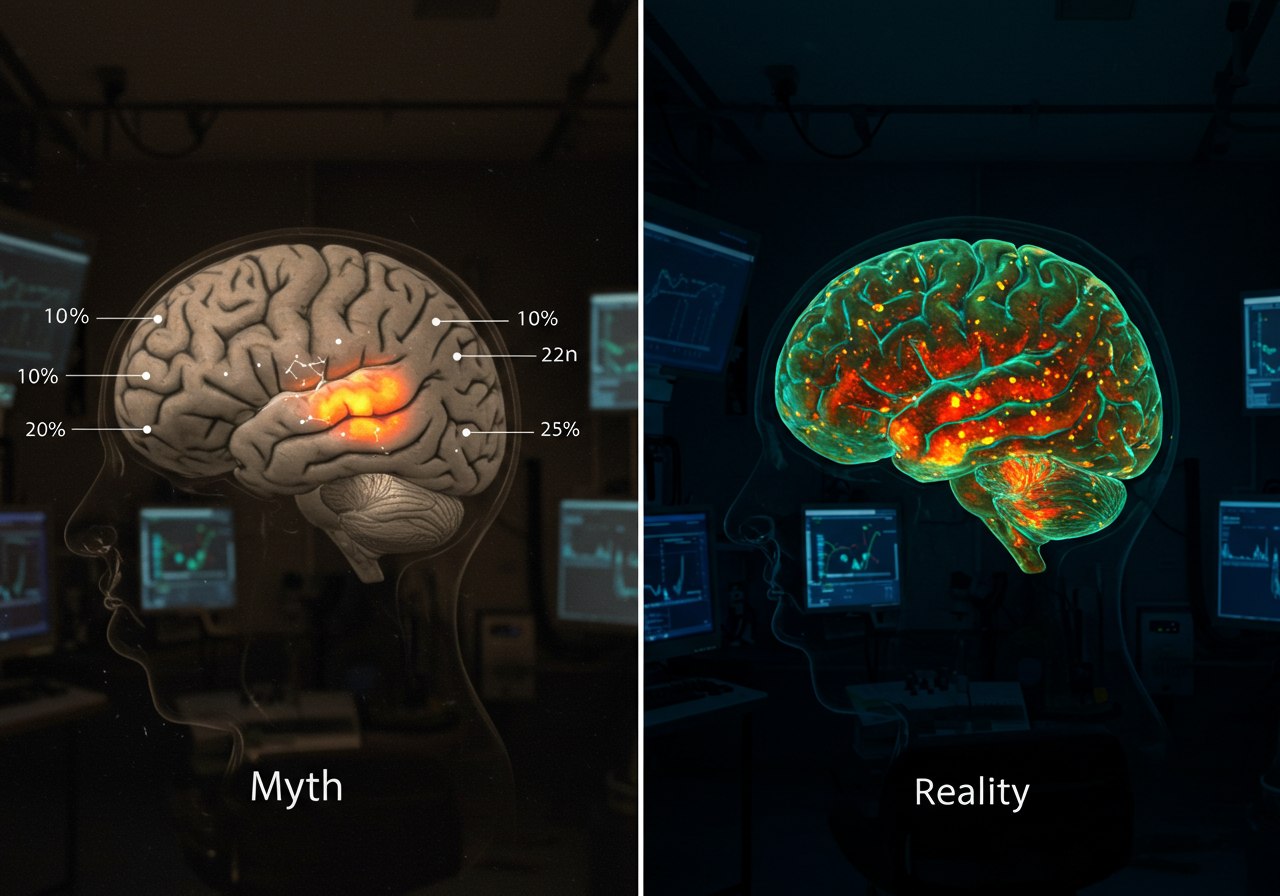 You Only Use 10% of Your Brain? Not Even Close